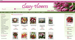Desktop Screenshot of classyflowers.ca